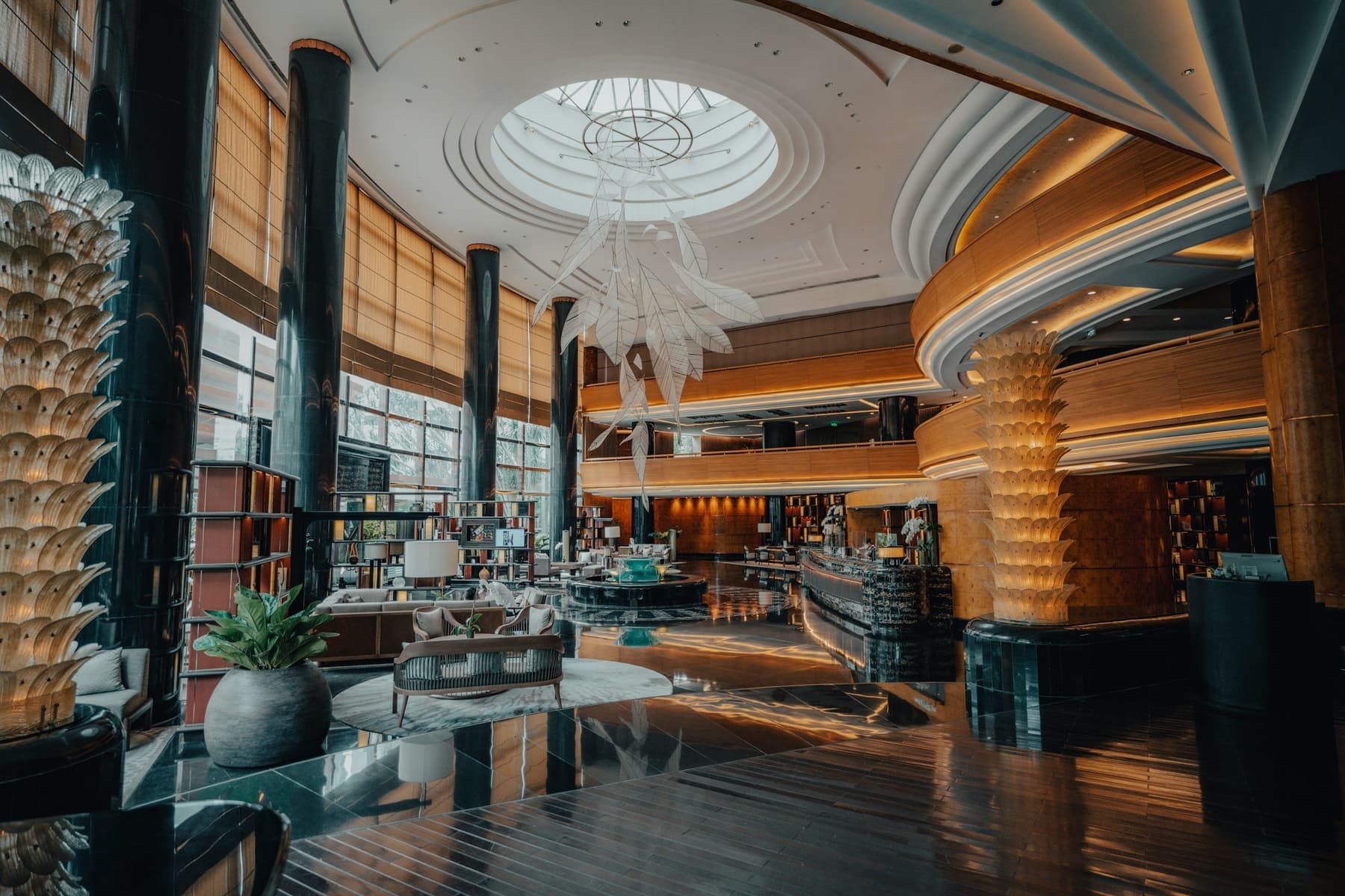 Luxury independent hotel interior